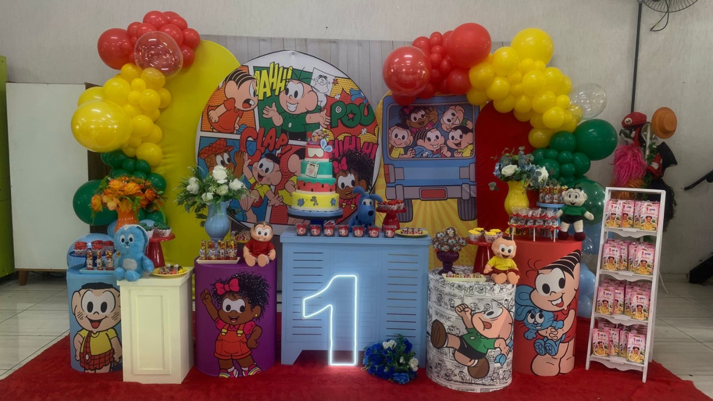 Decoração Turma da Mônica em Parque Monte Alegre