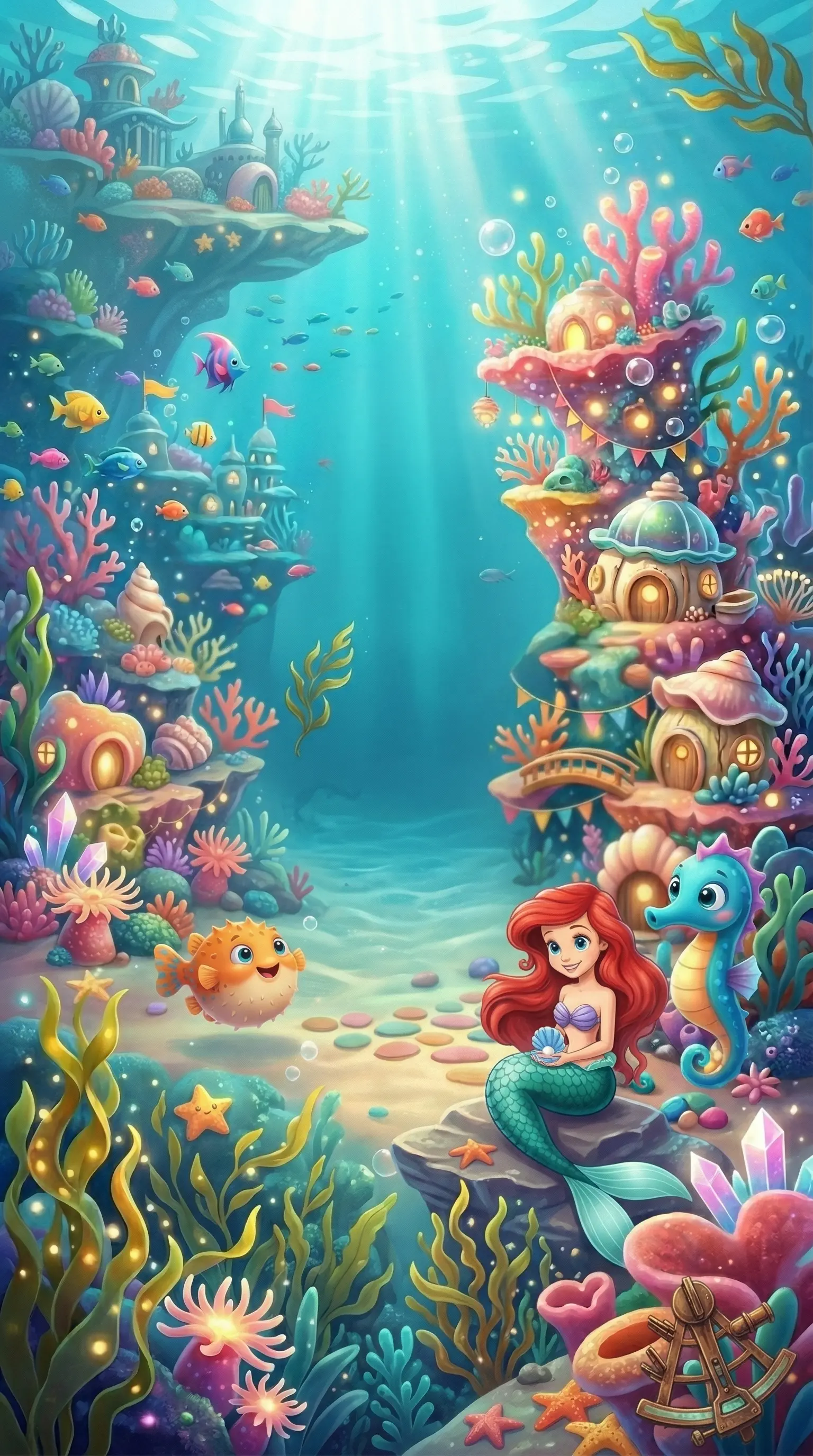 Decoração Sereia · Ariel Pequena=Sereia Convite De ConfirmaçãO Rsvp Buffet · Fe Decora