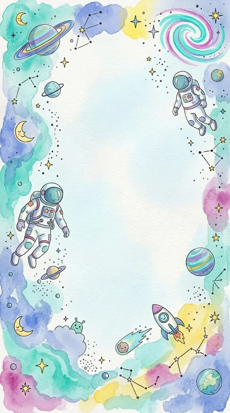 Decoração Galáxia · Astronauta 1 Convite De ConfirmaçãO Rsvp Buffet · Fe Decora
