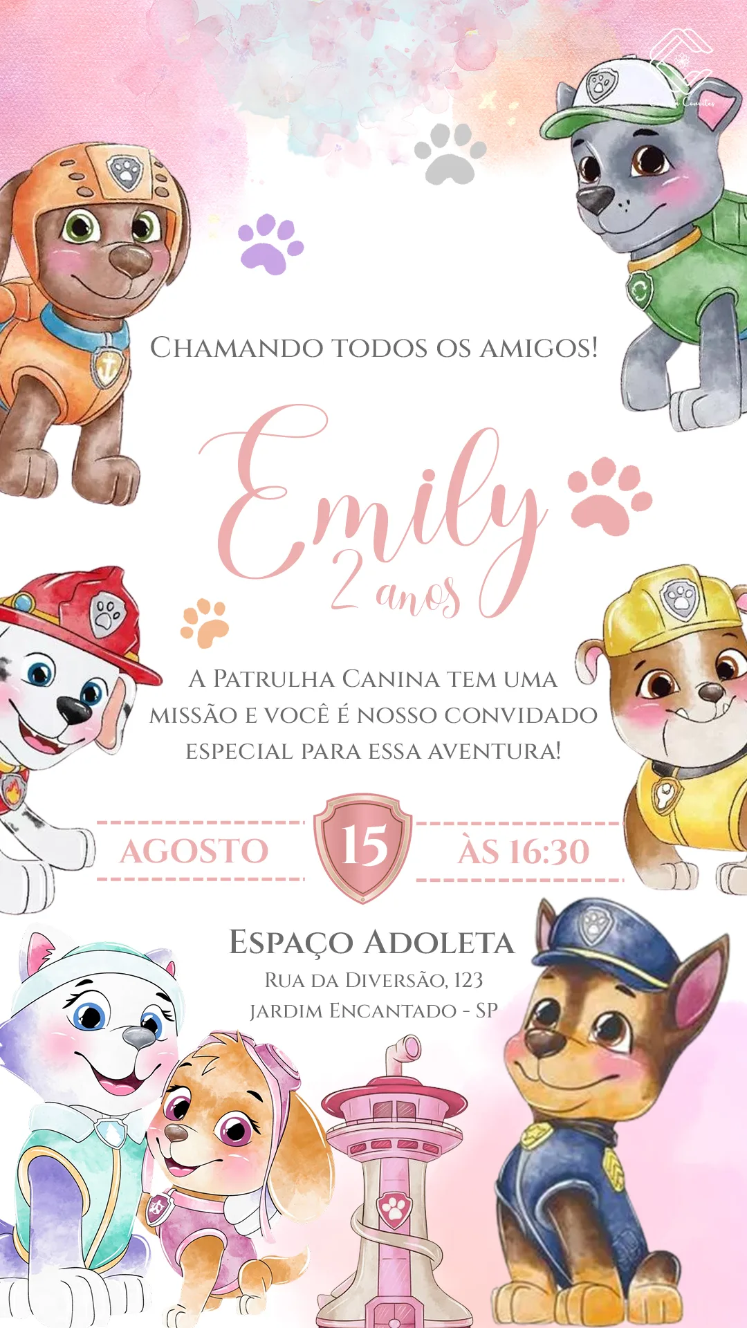 Decoração Patrulha Canina · CCD 0124 Patrulha Canina 2 · Fe Decora