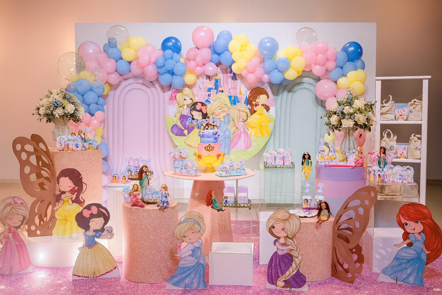 Decoração Princesas Baby 2 Cut em Moema