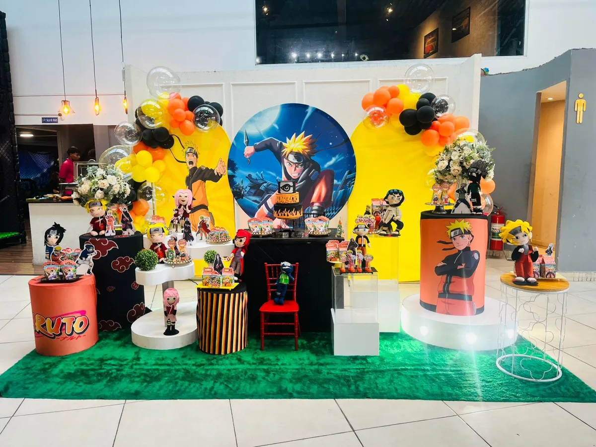 Decoração Naruto em Jardim Record