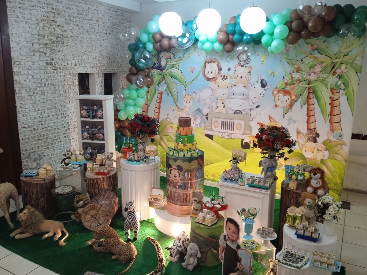 Decoração Safari em Jardim Record