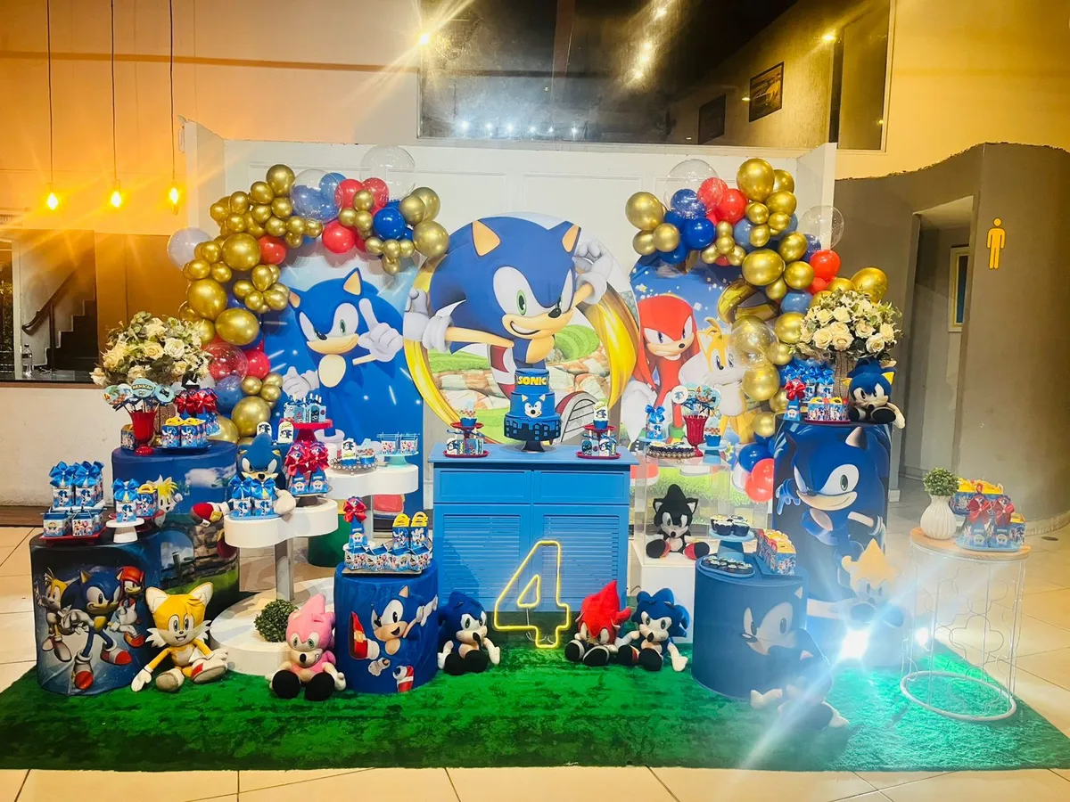 Decoração Sonic · Sonic · Buffet Family