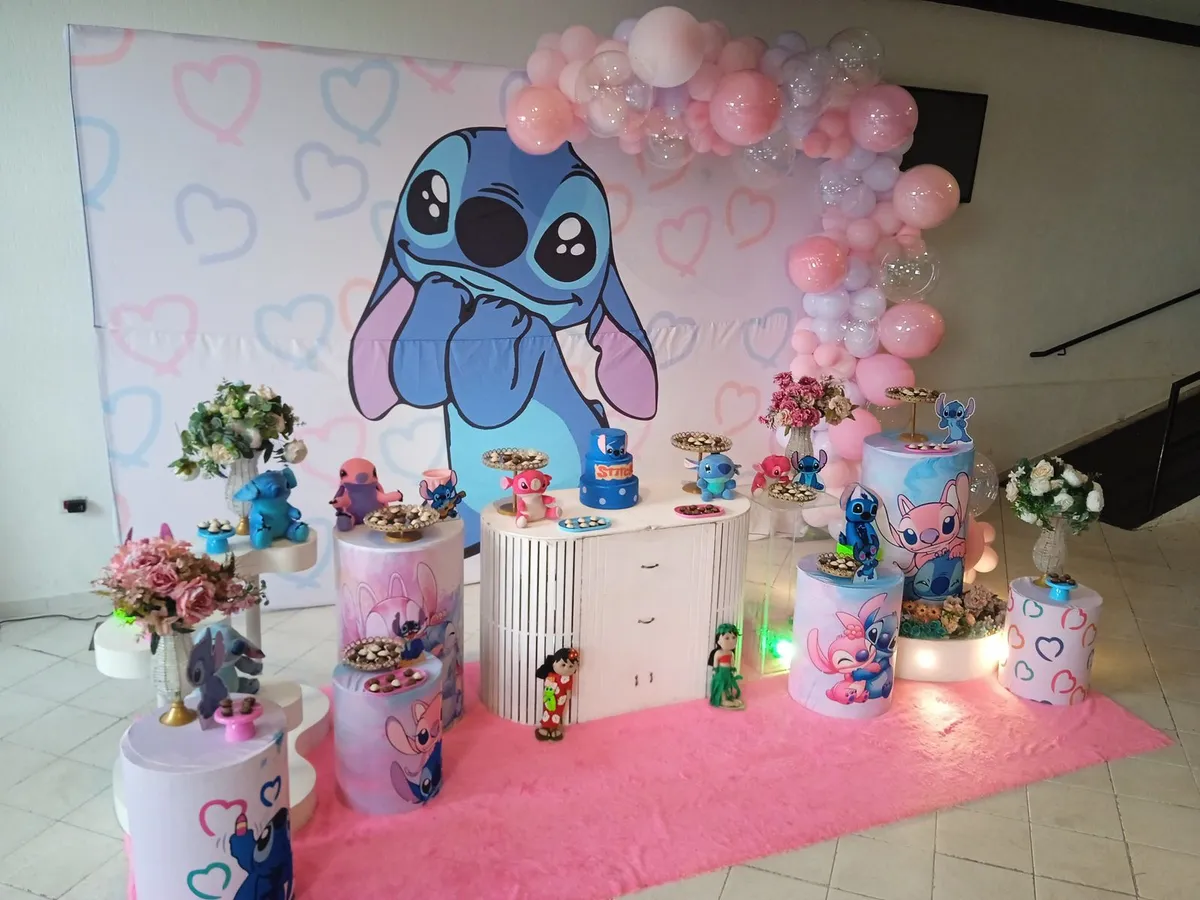 Decoração Stitch · Lilo e Stitch · Buffet Family
