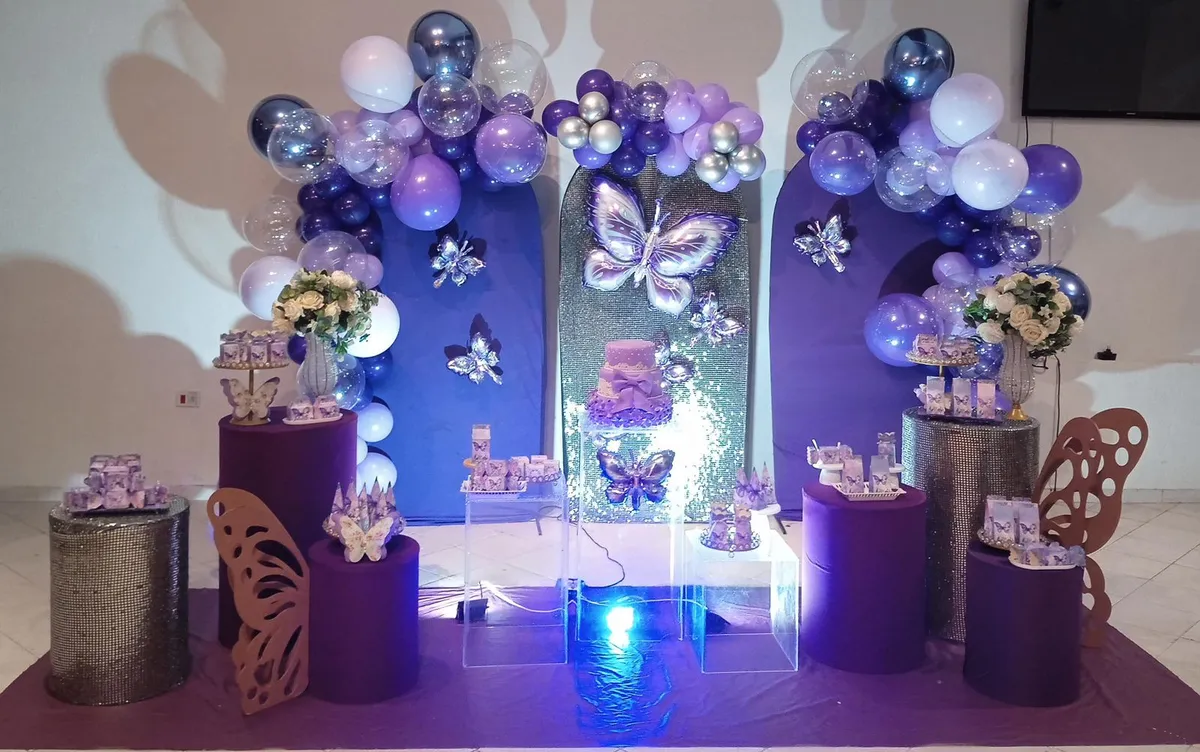 Decoração Jardim Encantado · Borboletas · Buffet Family