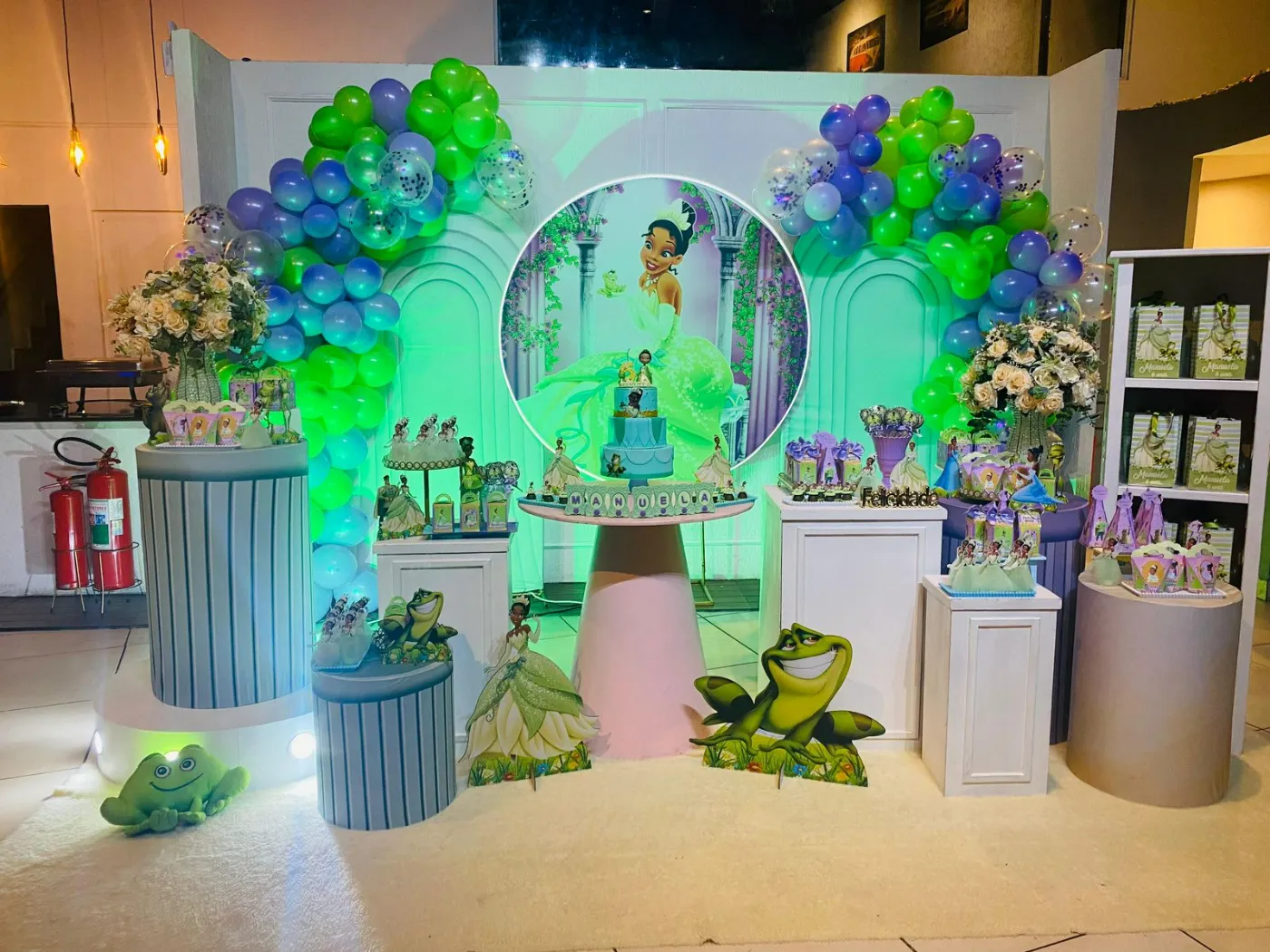 Decoração Princesas Disney · Princesa e o Sapo · Buffet Family