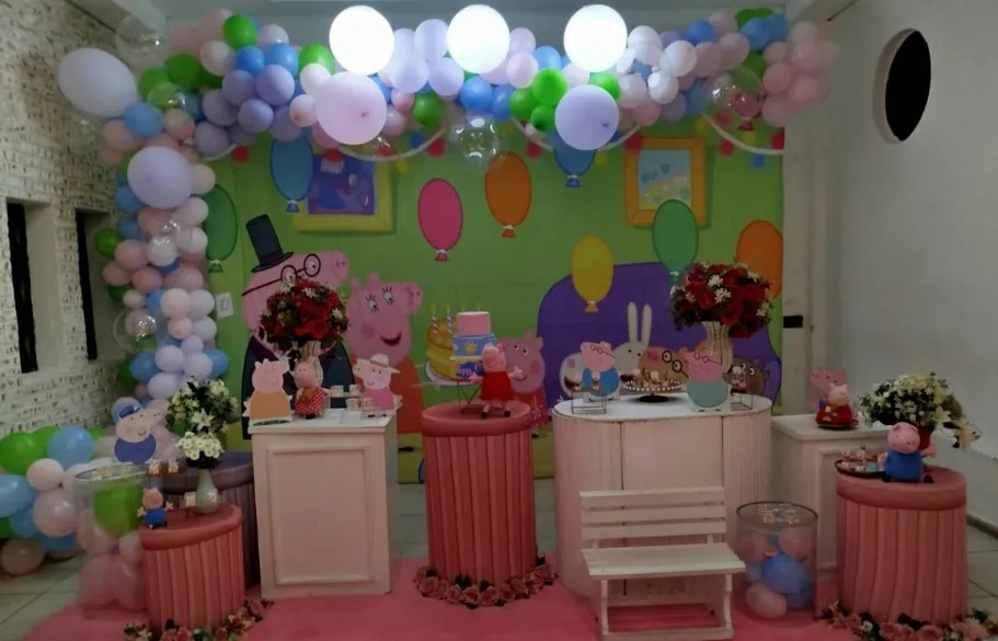Decoração Peppa Pig · Peppa Pig · Buffet Family