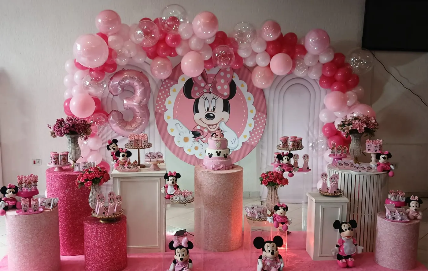 Decoração Minnie · Minnie Mouse · Buffet Family